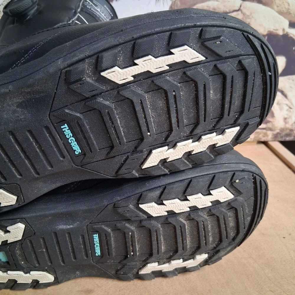 K2 Kinsley Women Black Snowboard Boots Dual BOA Intuition Sz 6.5